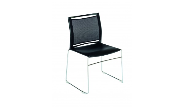 Chaise design résille noir SI-Lije F